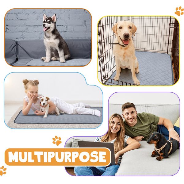 Dog Training Pads Puppy Potty Pee Toilet Pet Cat Crate Mat Reusable Washable Indoor Super Absorbent M