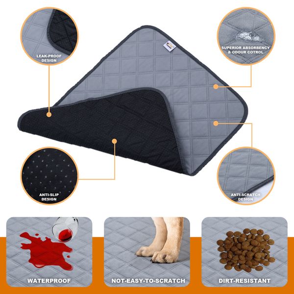 Puppy Training Pads Cat Dog Pee Toilet Potty Pet Crate Mat Reusable Washable Indoor Super Absorbent S