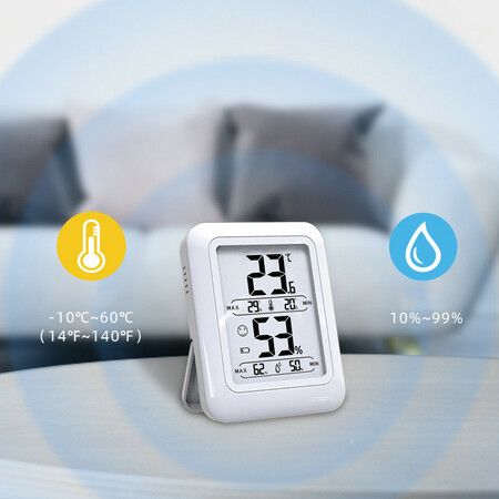 Digital Hygrometer Indoor Thermometer Room Thermometer and Humidity Gauge with Temperature Humidity Monitor