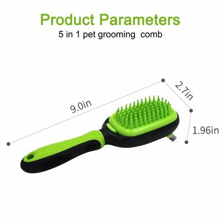 3-in-1/5-in-1 Grooming Comb for Dogs and Cats,  Hair Removal and Open Knot Comb