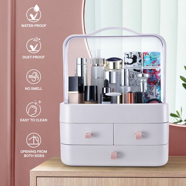 Makeup Case Cosmetic Storage Display Organiser Drawer Jewellery Box Holder Stand Portable