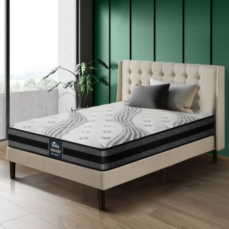 Bedra Single Mattress Breathable Luxury Bed Bonnell Spring Foam Medium 18cm