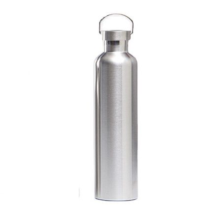 1L Stainless Steel Water Bottle, Non-Insulated BPA Free for Bikers, Runners, Hikers, Beach, Picnic, Camping