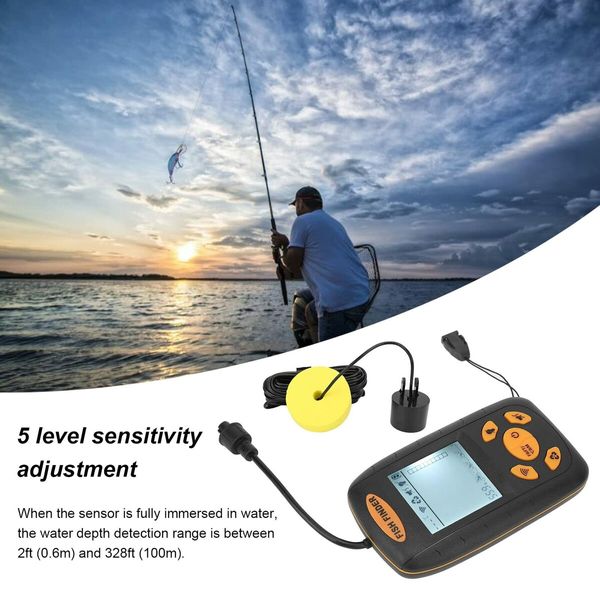 Portable Fish Finder,  Depth Finder for Outdoor Activity for Boat Fishing Sea Fishing