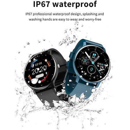 Smart Watch Compatible with Android and iOS Phone for Women, Men and Kids (blue)