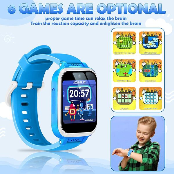 Kids Smart Watch with 90 Degree Rotatable Camera Smartwatch for Boys