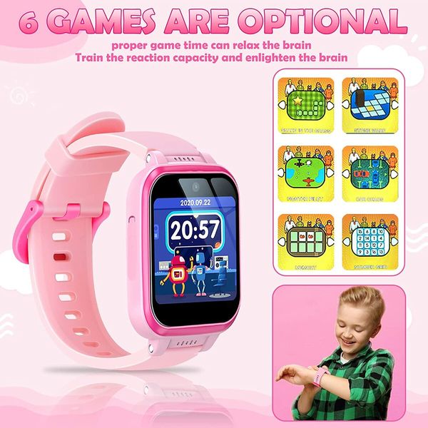 Kids Smart Watch with 90 Degree Rotatable Camera Smartwatch for Girls