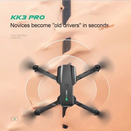 Pro Drone 4K Professional Dual Camera WiFi Image Transmission Three-Way Obstacle to Fly Gift Toys