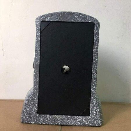 Tissue Box, Easter Island Stone Portrait Tissue Box for Bathroom Living Room Bedroom or Office, Gray-Black