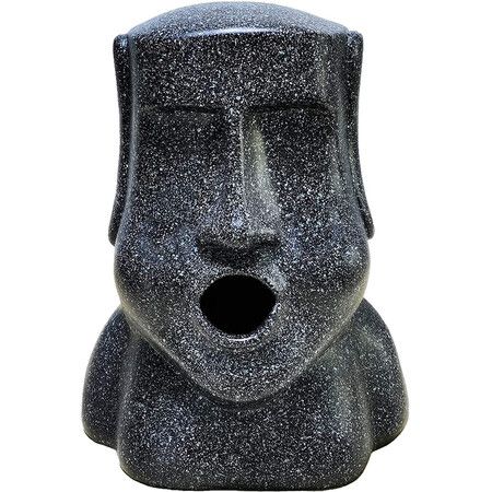 Tissue Box, Easter Island Stone Portrait Tissue Box for Bathroom Living Room Bedroom or Office, Gray-Black