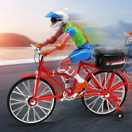 Cycling Toy Kids Bicycle Riding Simulated Model with Light and Music Battery Powered For Children