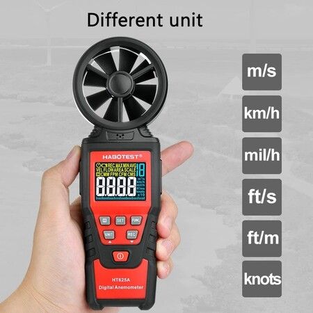 Digital Wind Speed Anemometer,  Air Speed  Flow Gauge