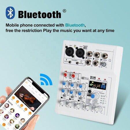 USB interface 4 channel mini audio mixer console home karaoke computer recording 88 DSP effects