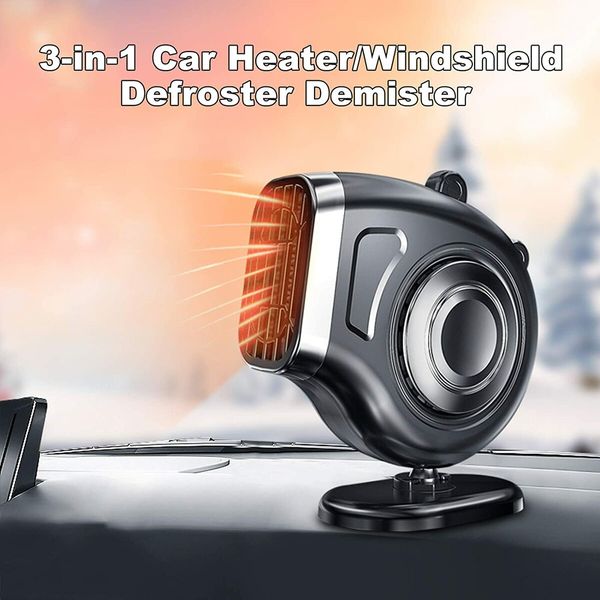 Car Heater,Geevorks 12V Car Heater Fan 3 in1 Portable Car Defogger Defroster  for Car SUV Truck Rv Trailer