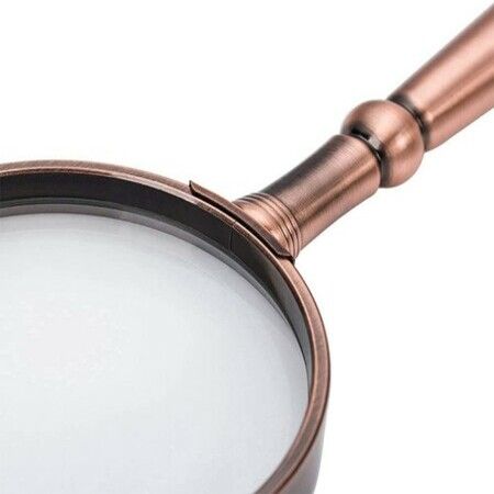 Magnifying Glass Classic loupe Magnifier 6X, Handheld for Reading Hobbies