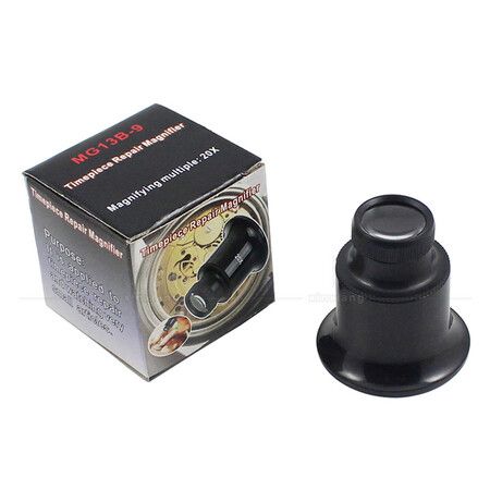 20X Jewelers Eye Loupe Loop Watch Magnifier Loupe for Glass Repair