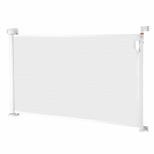 Retractable Safety Gate Mesh Pet Security Barrier Kid Safe Stair Fence Guard Dog Enclosure