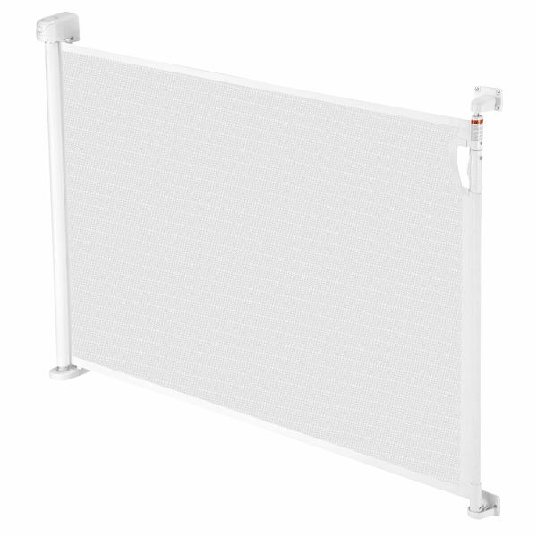 Retractable Safety Gate Mesh Pet Security Barrier Kid Safe Stair Fence Guard Dog Enclosure