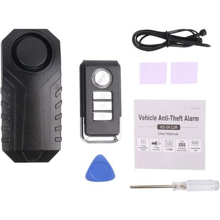 Wireless Motorcycle,Bicycle Burglar Alarm, Waterproof and Super Loud