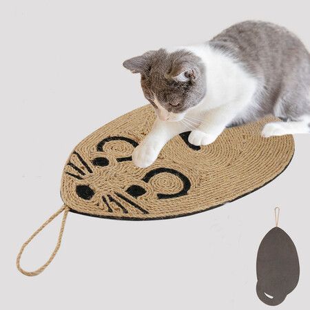 Sisal Cat Scratcher Plate Scratching Posts Soft Toy Mat Bed Mat Claws Pet Care Toys