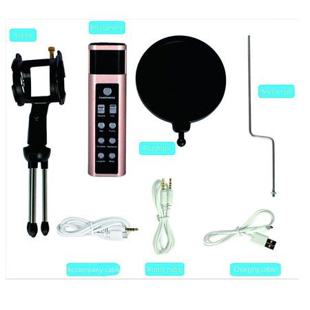 Microphone mobile phone livestream karaoke microphone supports compatibility