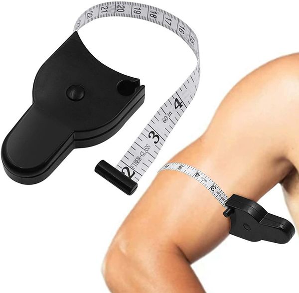 Automatic Telescopic Tape Measure - Portable Multifunctional Body Measuring Tape Retractable Ruler Tool for ?Body Measurement (Black)