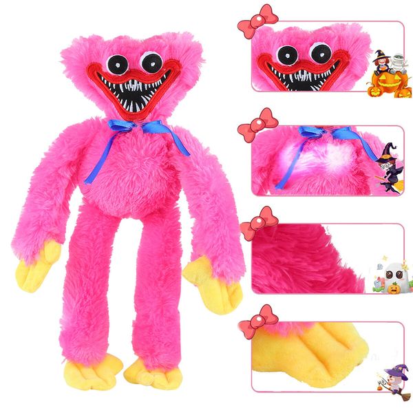 Glowing Singing Huggy Wuggy Plush Toys  Poppy Playtime Toy 40cm Monster Horror Doll Gifts Color Red