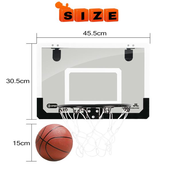 Mini Basketball Hoop Ring Door Wall Mounted Indoor Hang On Kids Toy Backboard Set with Ball Air Pump