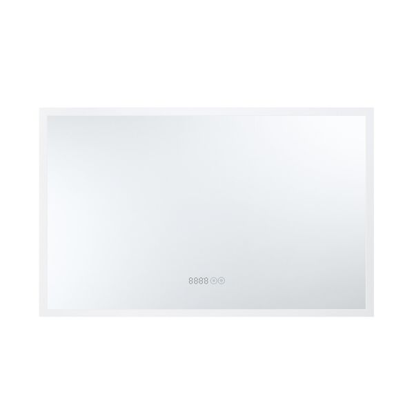 Bathroom LED Vanity Mirror with Lights Wall Mounted Anti-Fog Lighted Bathroom Mirror Dimmable LED Makeup Mirror 120x80cm