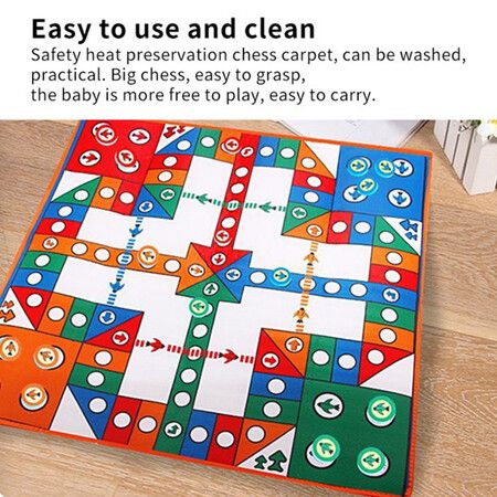 Flying Chess Carpet Floor Aeroplane Environmental Friendly Blanket Educational For Children 3+ Years Old