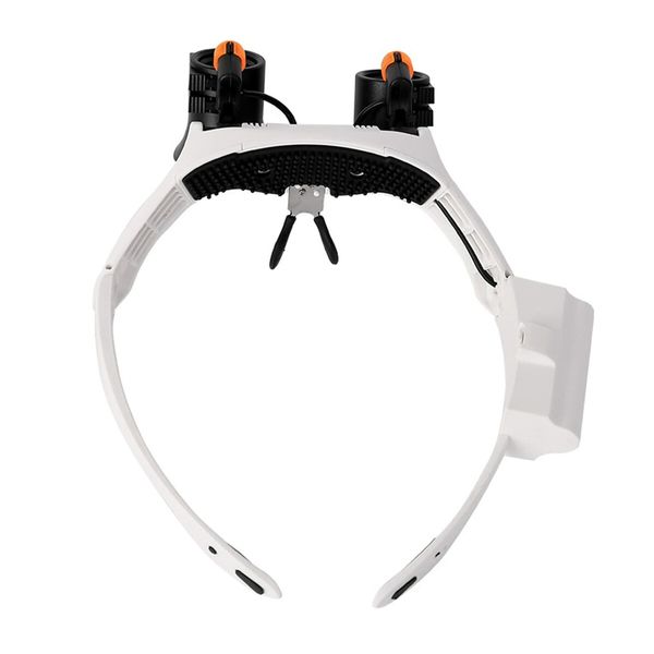 LED Magnifying Glasses Head  with Light  Headband  Hands-Free Magnification with 3X, 4X, 5X, 6X, 7X, 10X Warm and Cool LED Lights