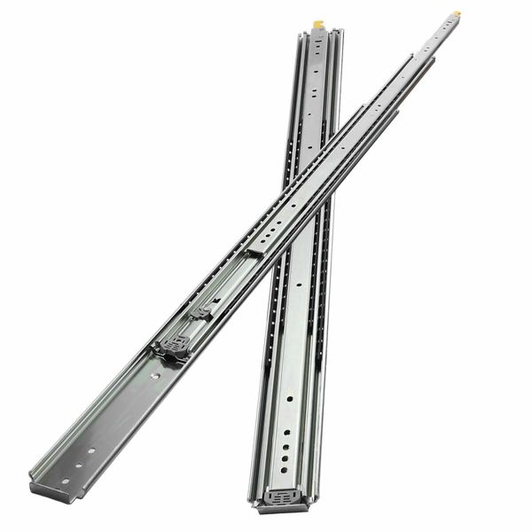 Drawer Slide Rails Heavy Duty Locking Runners Ball Bearing Cabinet Guide Track 227Kg