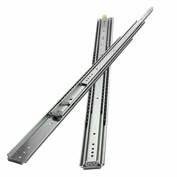 Drawer Slide Rails Heavy Duty Locking Runners Ball Bearing Cabinet Guide Track 227Kg