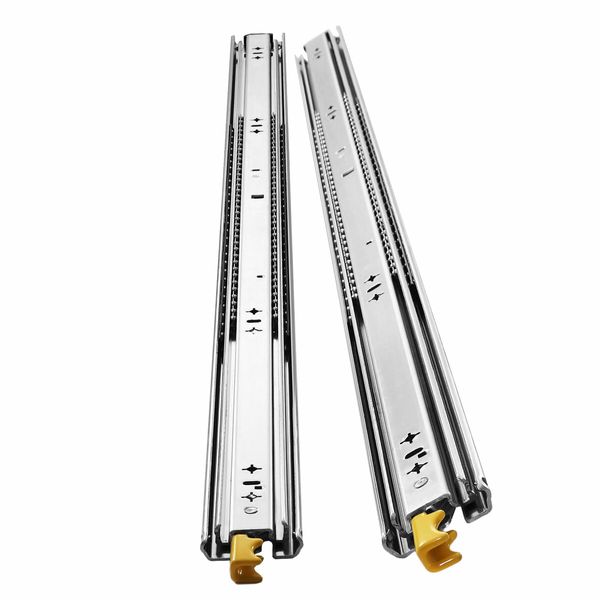 Drawer Slides Runners Heavy Duty Locking Ball Bearing Rails Cabinet Track Guide 125Kg