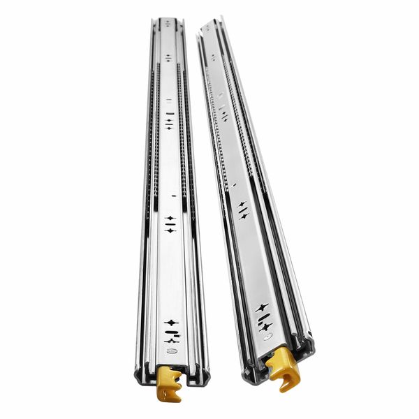 Drawer Runners Heavy Duty Slides Rails Cabinet Guide Locking Ball Bearing Track 125Kg