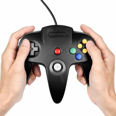 USB Retro N64 Controller, Classic Retro N64 Wired USB PC Game pad Joystick for Windows PC MAC Linux Raspberry Pi 3 Genesis Higan