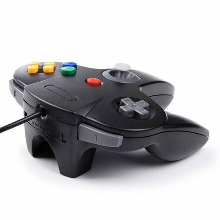 USB Retro N64 Controller, Classic Retro N64 Wired USB PC Game pad Joystick for Windows PC MAC Linux Raspberry Pi 3 Genesis Higan