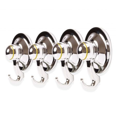 4PC Suction Hook Removable 72mm CHROME