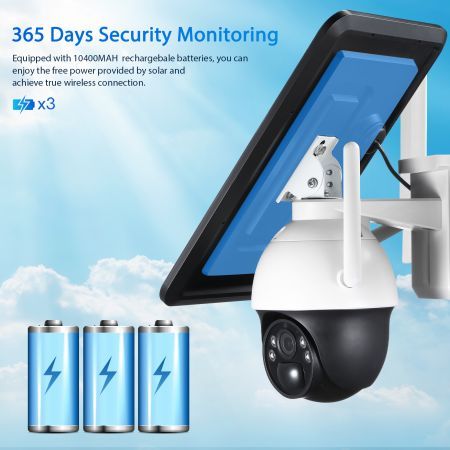 4G Solar Security Camera Wireless Outdoor CCTV Home Surveillance System with Battery Remote Control x4