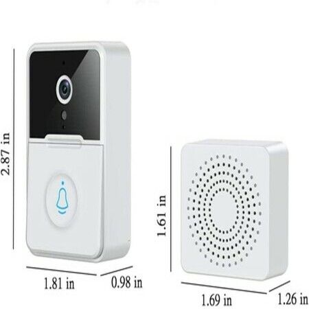 Smart Wireless Remote Video Doorbell, HD Night Vision Wifi Security Doorbell