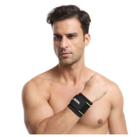 Adjustable Weightlifting Wristband Support Fitness Bandage Wrist Support Protective Gear Wrist Band Tennis Brace (1Pack)