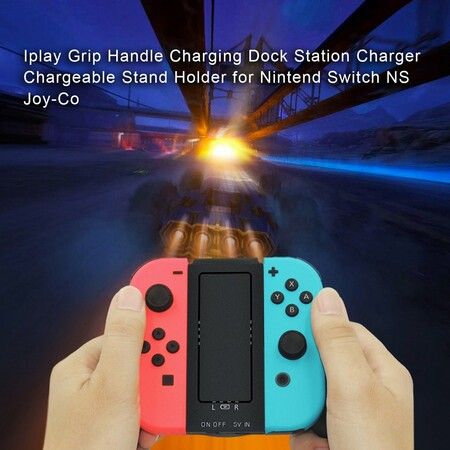 HB-S005 2000mha Grip Charger Controller for Nintendo Switch Joy-Con Game Handles