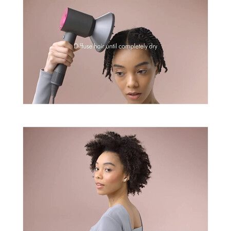 Dyson Hair Dryer Diffuser, Hair Dryer Attachments, Defined Curls and Waves, Longer Styling, Compatible with Dyson HD01/02/03/04/08 Supersonic Hair Dryers