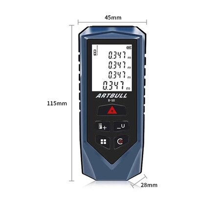 Laser Rangefinder  50M Laser Distance Meter Tape Infrared Rangefinder Measurement Digital Tape Tool