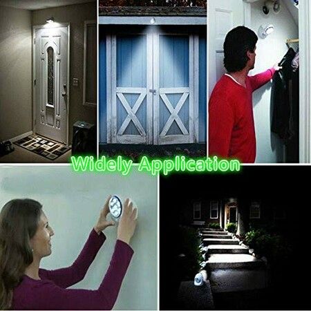 Wireless Motion Sensor Light LED Night Light  360 Degree Pivots Cordless Motion Activated Security Lamp with 7 Super Bright LEDs