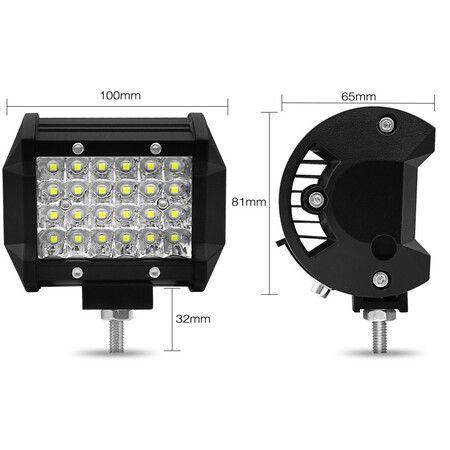 72W 4 Inch LED Car Truck Jeep DM-LED (1 Pack)