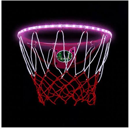 LED Basketball Hoop Lights, Solar Powered Basketball Rim Lights for Indoor or Outdoor Basketball Hoop