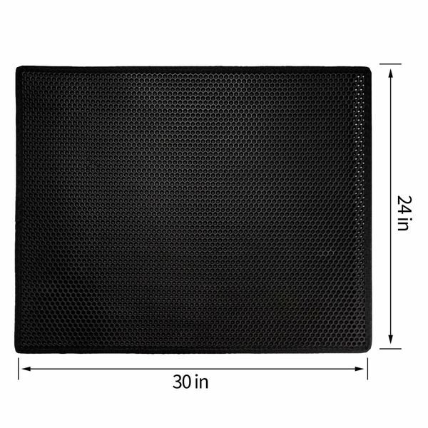 Double-layer honeycomb Pieviev Cat Litter Mat EVA Removable Waterproof  Urine Proof Mat