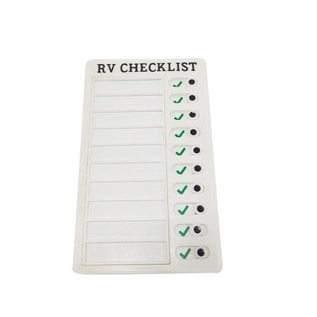 1pcs Diy blank Memo Plastic Board Chart Reusable RV Checklist Checklist Daily Planner Responsibility Behavior