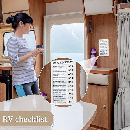 1pcs Diy blank Memo Plastic Board Chart Reusable RV Checklist Checklist Daily Planner Responsibility Behavior